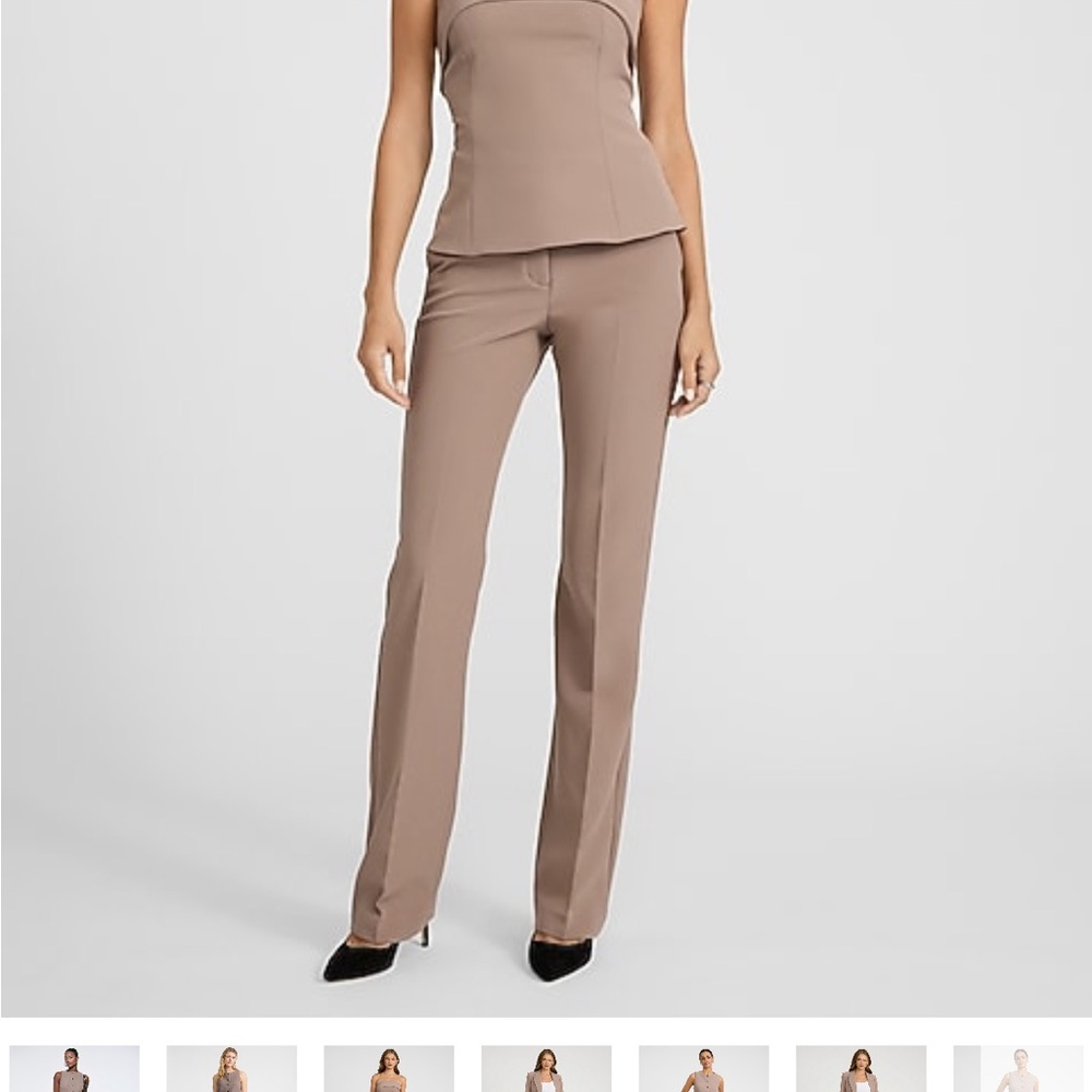 Express Editor Women's Boot Cut- Color Mushroom